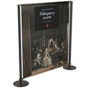 Lona publicitaria con imagen promocional de la exposición de pintura de Velázquez en el Museo del Prado