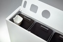 Papelera de reciclaje de diseño con cubos interiores Zell