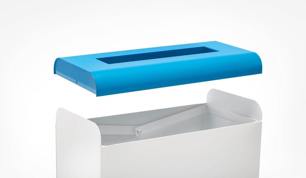 Cabezal extraíble de la papelera de reciclaje de diseño moderno Interlaken