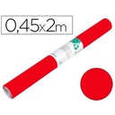 Rollo PVC adhesivo brillo 0,45 x 2 mts Liderpapel rojo