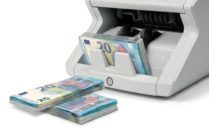 La contadora de billetes Safescan 2265 detecta billetes falsos de Euro