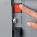 Interruptor de encendido de la destructora de papel Dahle 204 40204-04691 con corte en tiras de 3,9 mm.