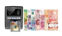 8 divisas internacionales adminitdas en el detector de billetes falsos Safescan 185-S