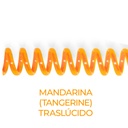 Espiral de encuadernación fabricado en plástico mandarina neón traslúcido de 10 mm. de diámetro
