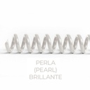 Espiral de encuadernación fabricado en plástico perla de 12 mm. de diámetro