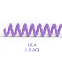 Espiral de encuadernación fabricado en plástico lila de 14 mm. de diámetro