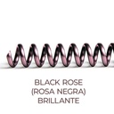 Espiral de encuadernación fabricado en plástico Black Rose rosa negra metalizado de 16 mm. de diámetro