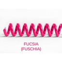 Espiral de encuadernación fabricado en plástico rosa fucsia chicle intenso de 28 mm. de diámetro