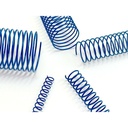 Espiral metálica azul de 18 mm de diámetro para encuadernar al mejor precio en Asturalba