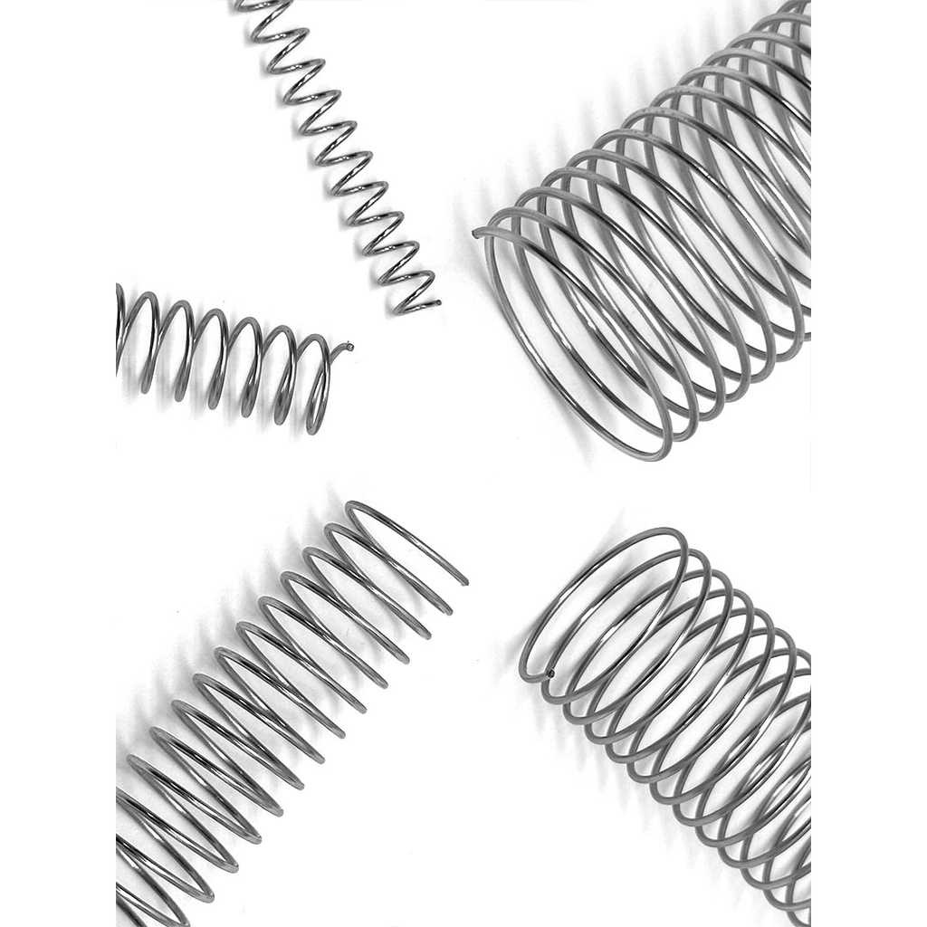 Comprar espiral metálica plata de 10 mm de diámetro para encuadernar online