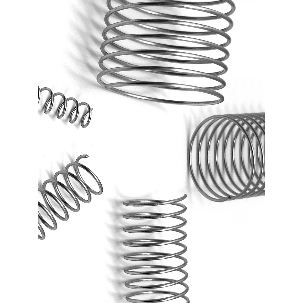 Espiral metálica plata de 16 mm de diámetro para encuadernar al mejor precio en Asturalba