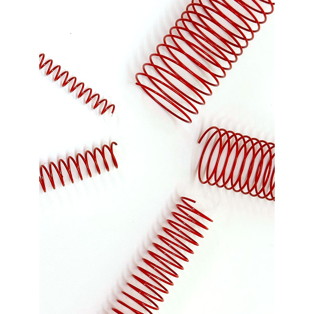 Comprar espiral metálica roja de 12 mm de diámetro para encuadernar online