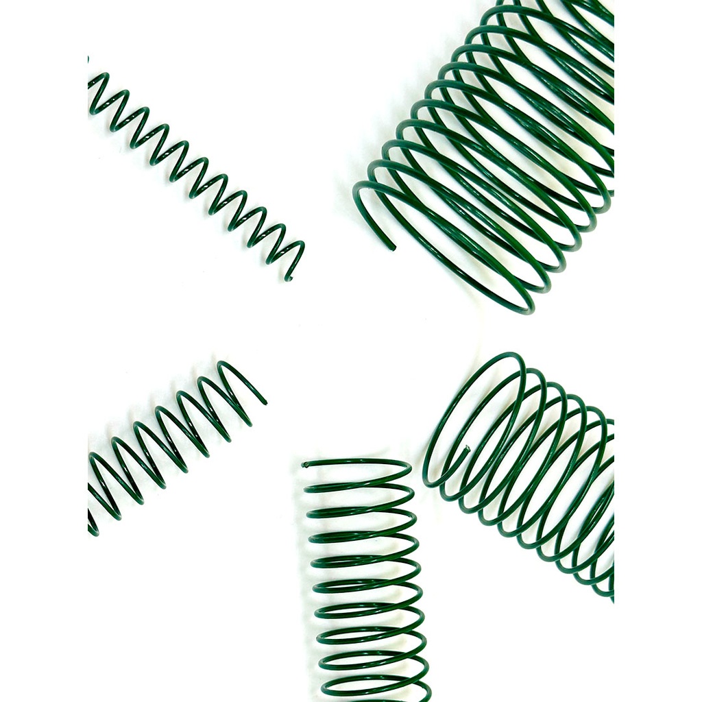 Comprar espiral metálica verde de 10 mm de diámetro para encuadernar online