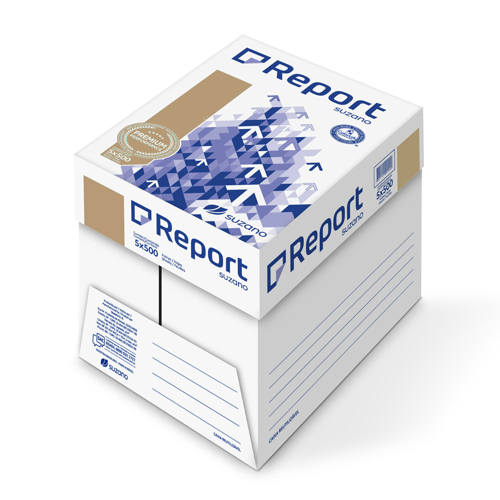 Caja con 5 paquetes de papel económico Report Premium