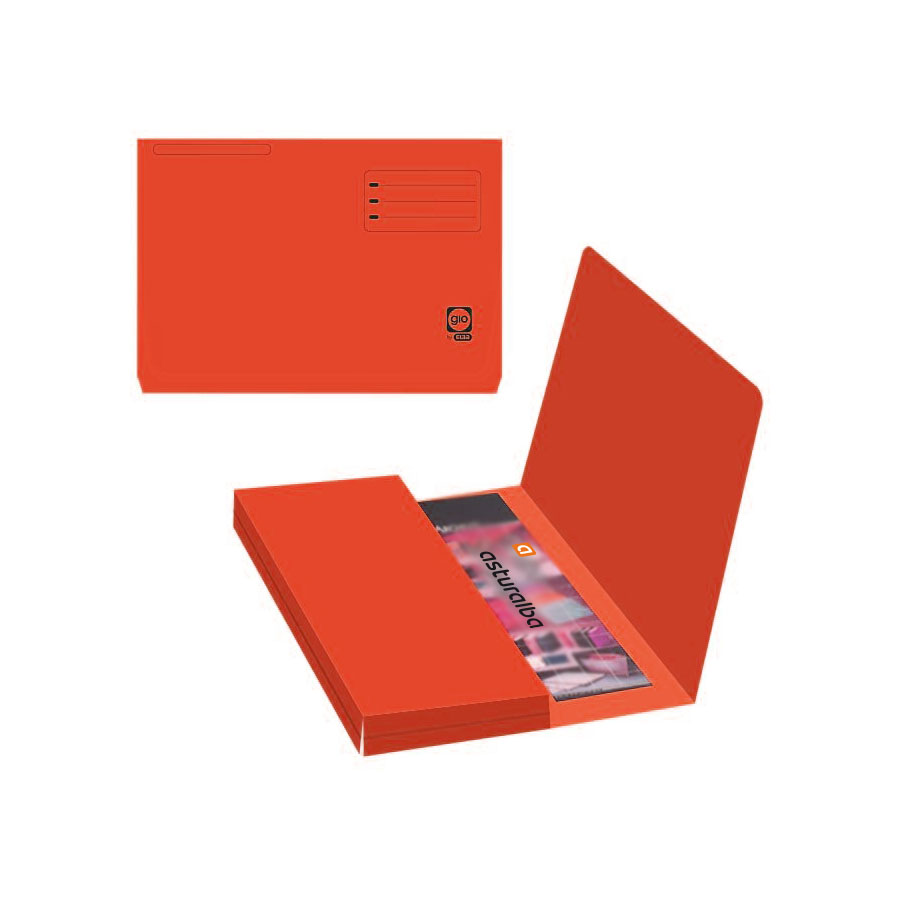 Subcarpeta Pocket Folio 320 g/m² roja Gio