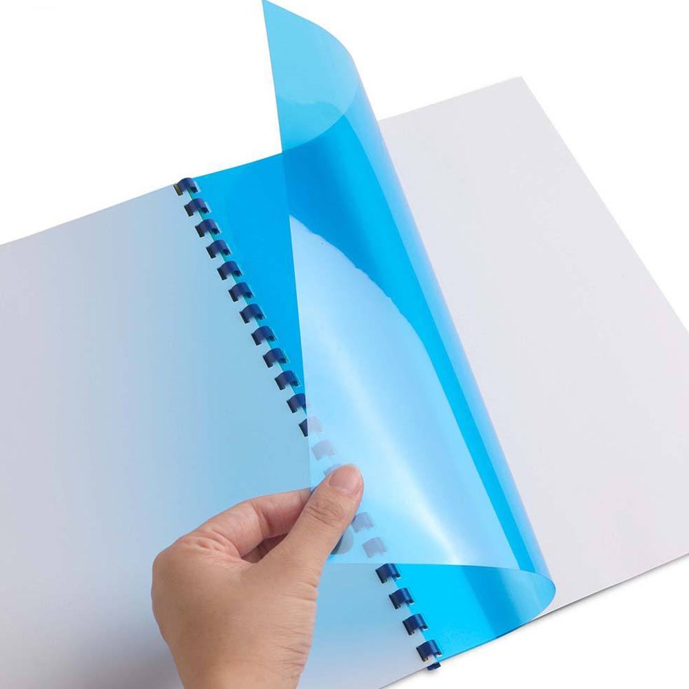 Comprar portada de encuadernacion de PVC DIN-A4 azul transparente al mejor precio