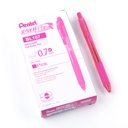 Caja de 12 bolígrafos Pentel Energel color rosa