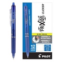 Caja de 12 bolígrafos de tinta borrable Pilot Frixipon Ball Clicker color azul