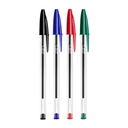 Bolígrafo BIC Cristal en cuatro colores