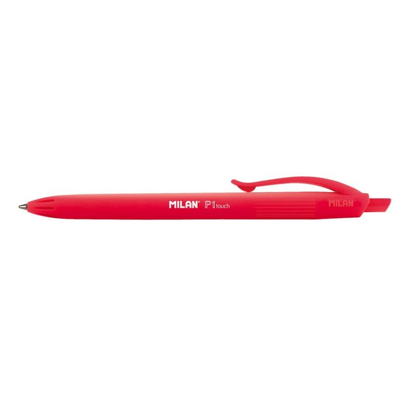Caja de 25 bolígrafos Milan P1 touch rojo