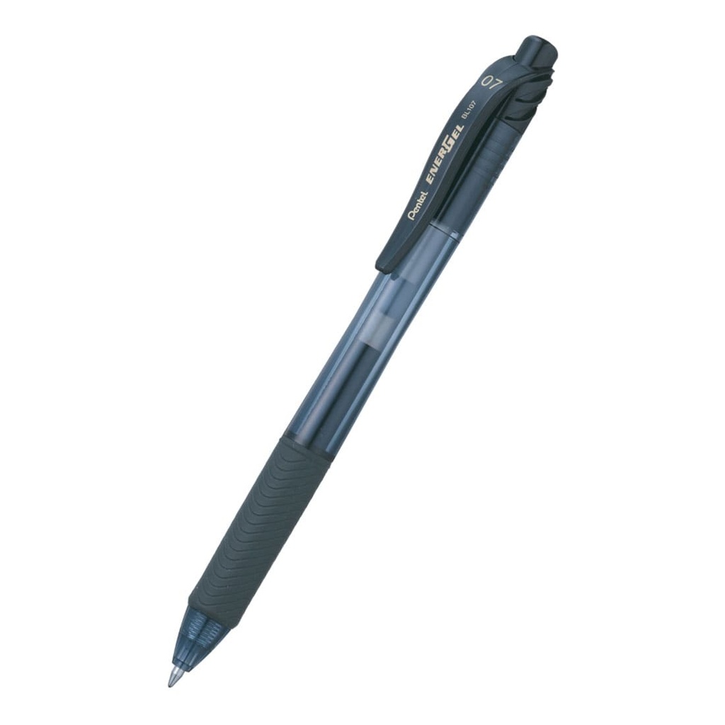 12 bolígrafos con tinta de gel Pentel Energel color negro