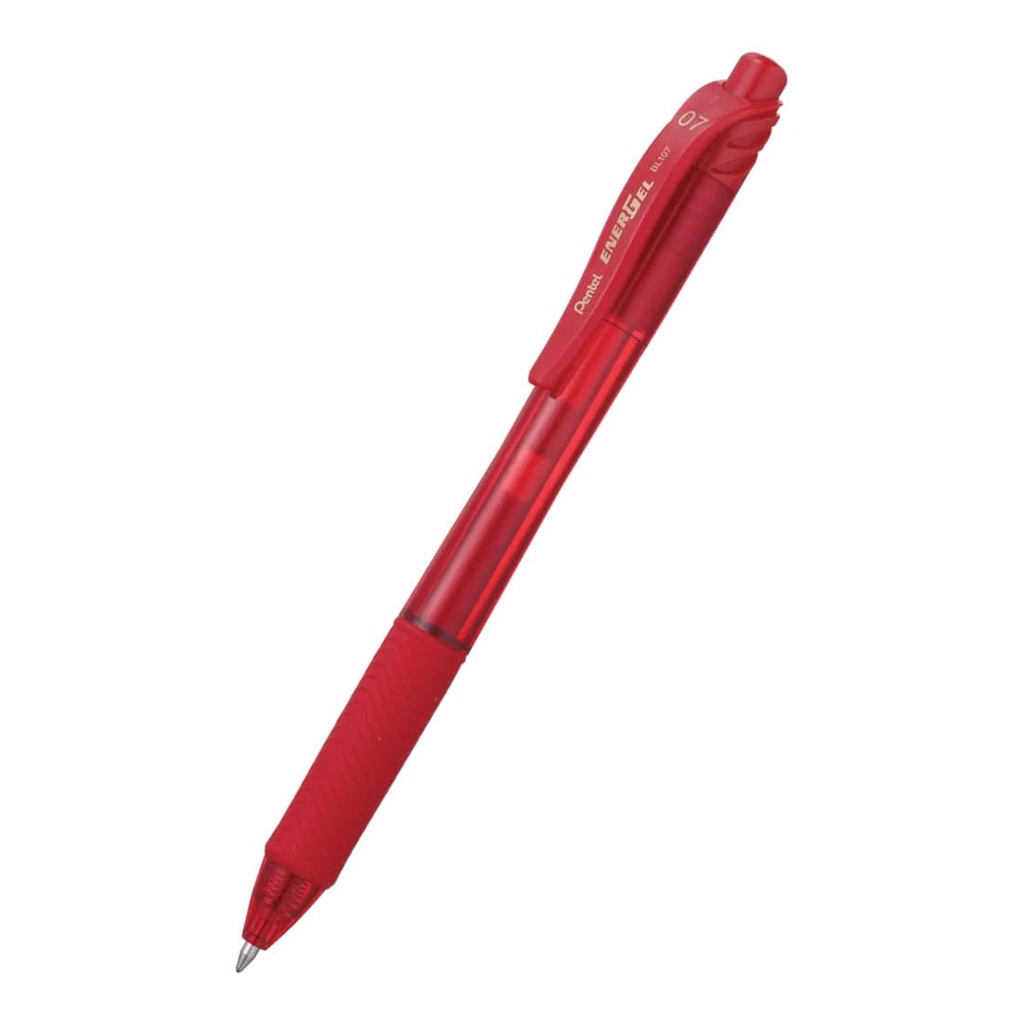 12 bolígrafos con tinta de gel Pentel Energel color rojo