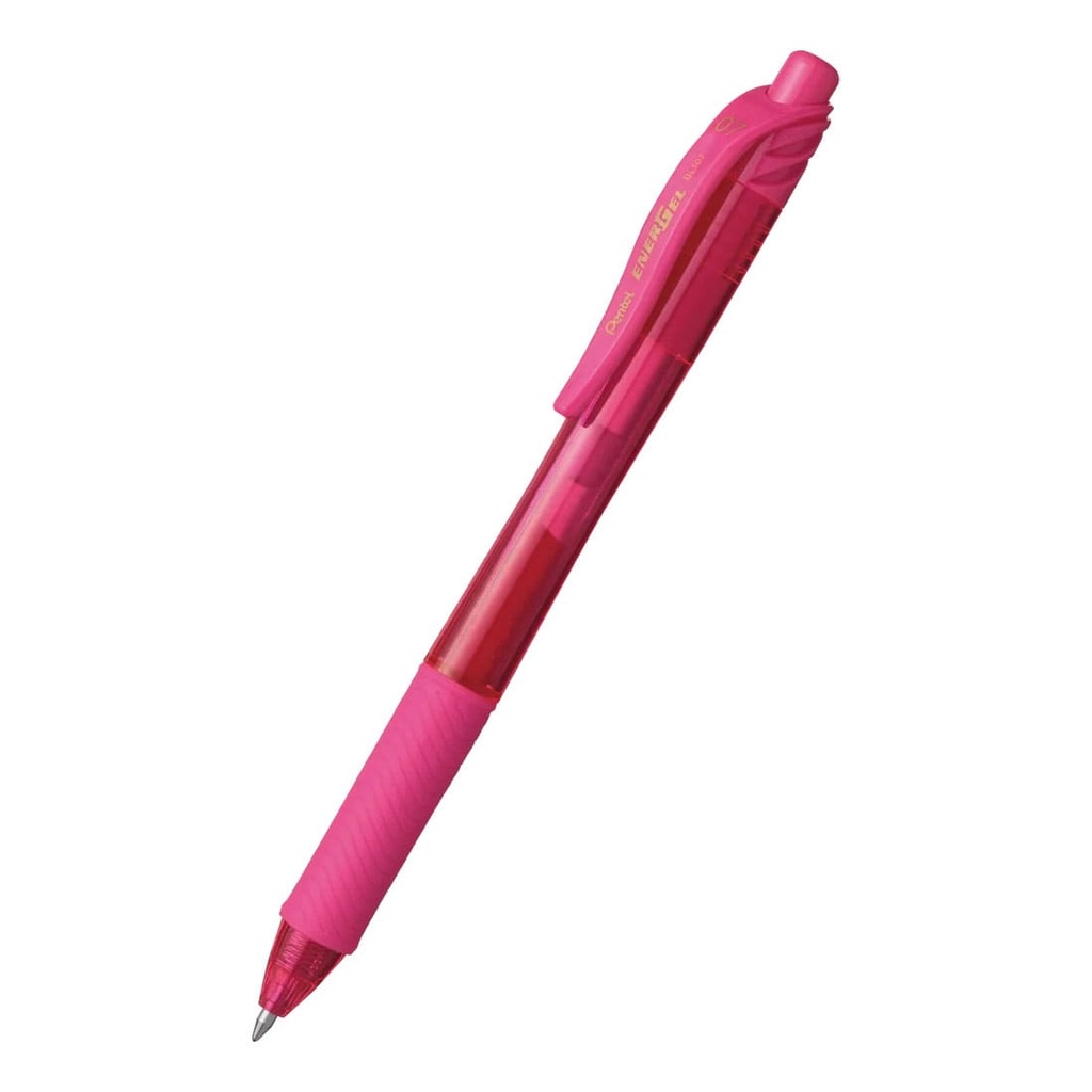 12 bolígrafos con tinta de gel Pentel Energel color rosa