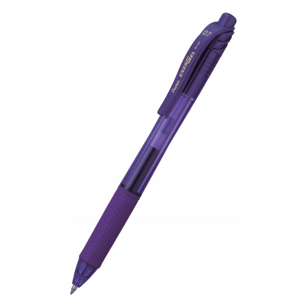 12 bolígrafos con tinta de gel Pentel Energel color violeta