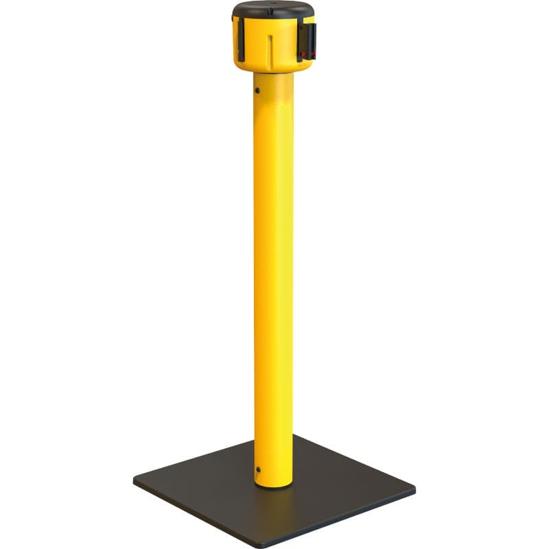 Poste separador para uso industrial Hedge en color amarillo