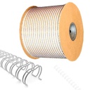 Bobina de wire-O blanco 6,5 mm nº4 3:1