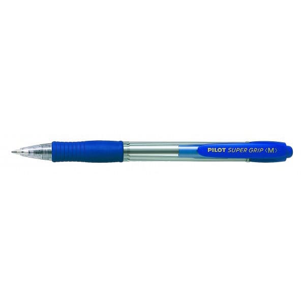 Bolígrafo retráctil Pilot Super Grip azul