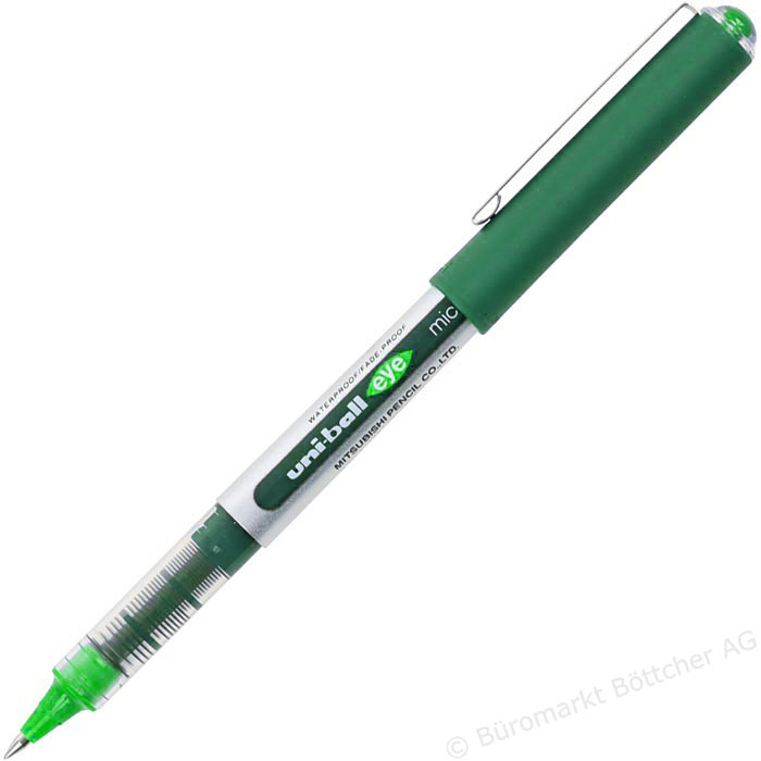 Bolígrafo roller Uni-ball Eye micro UB-150 verde