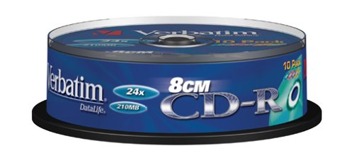 CD-R 210 MB mini Verbatim (Tarrina 10 unidades)