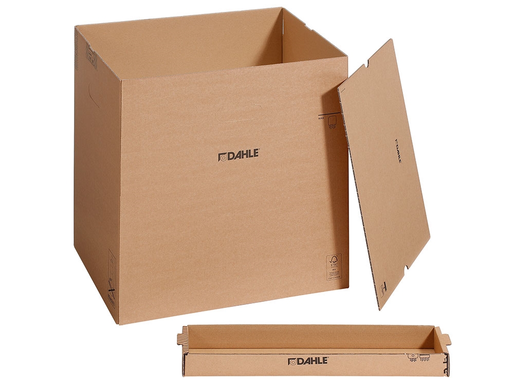 Caja de cartón para residuos de CD de las destructoras Dahle PaperSafe