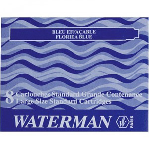 Cartuchos para estilográfica azul Waterman(Pack 8)