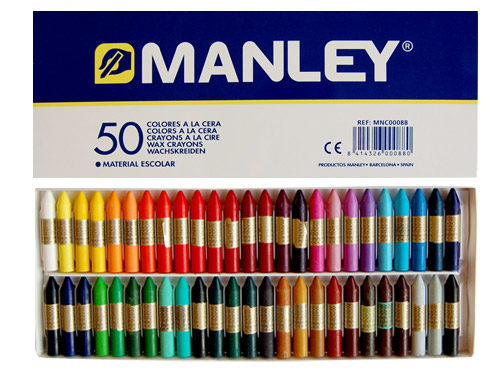 Ceras de 50 colores Manley