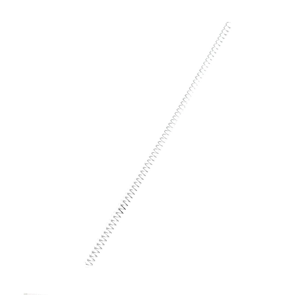 Espiral metálico blanco 6 mm 5:1