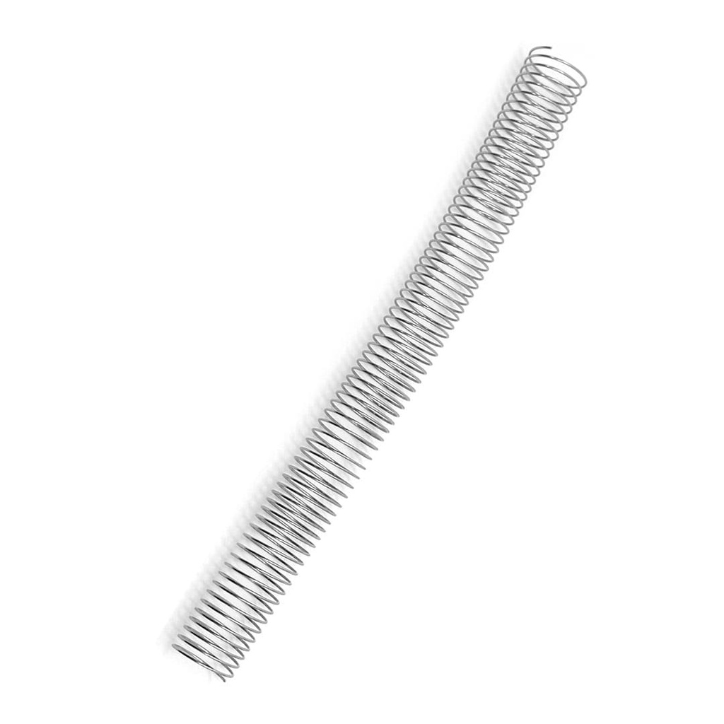 Espiral metálico plata 28 mm 5:1