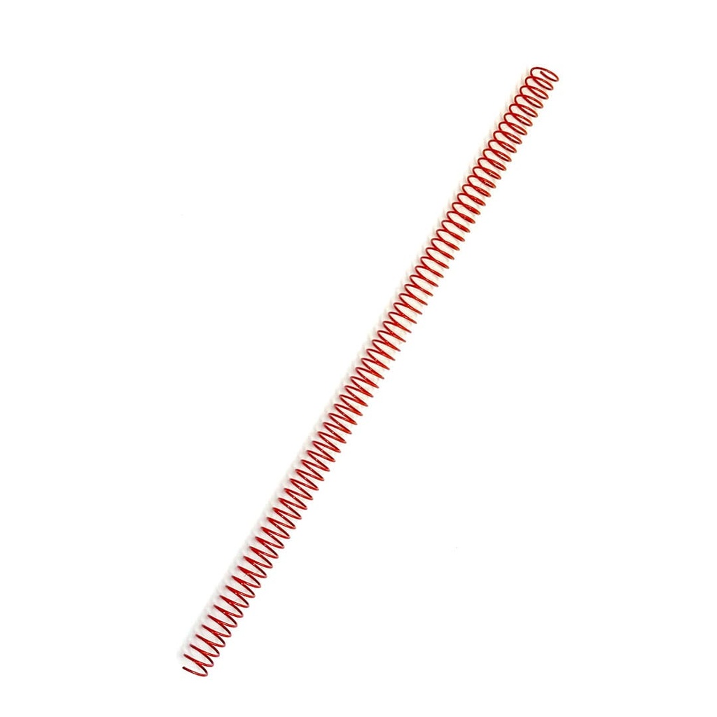 Espiral metálico rojo 10 mm 5:1