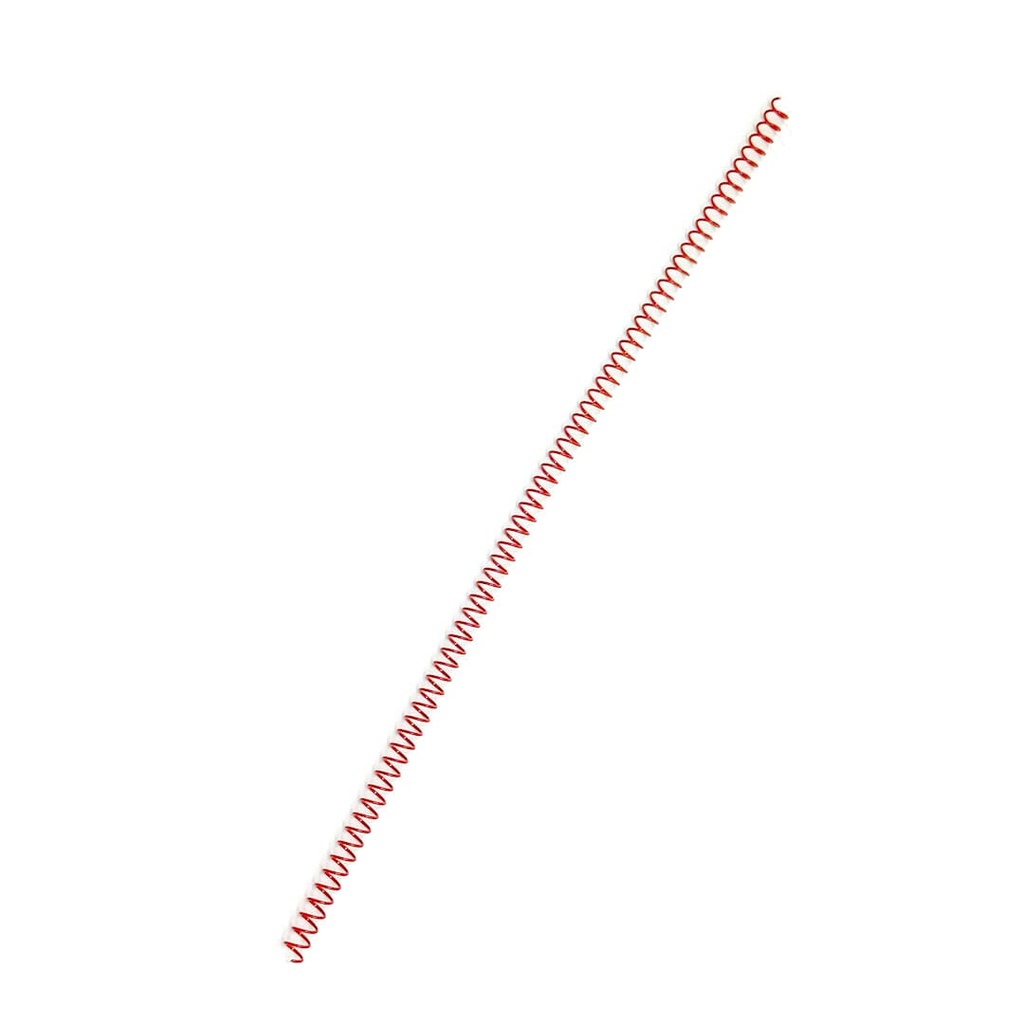 Espiral metálico rojo 8 mm 5:1