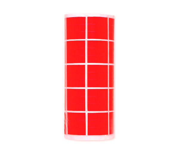 Rollo de gomets cuadrados rojos de 20 mm Kids Apli