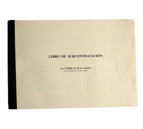 Libro de subcontratación