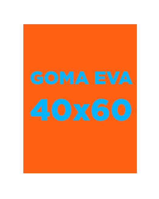 Lámina de goma EVA 40 x 60 cm. 2 mm. naranja Fixo Kids
