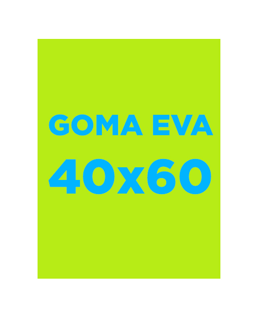 Lámina de goma EVA 40 x 60 cm. 2 mm. verde claro Fixo Kids