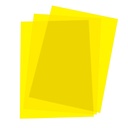 Portada de encuadernación A4 amarilla transparente de plástico de 180 micras