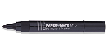 Rotulador permanente Paper Mate M15 negro