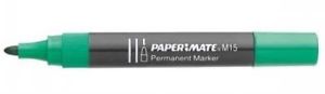 Rotulador permanente Paper Mate M15 verde