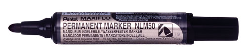 Rotulador permanente Pentel Maxiflo NLM50 negro