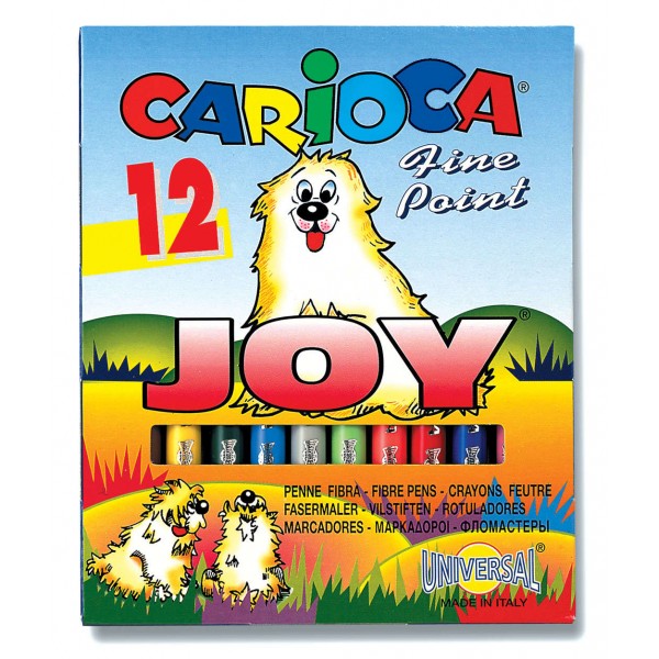 Rotuladores de 12 colores Joy Carioca