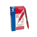Bolígrafos retráctiles Pilot Super Grip rojo (Caja de 12)